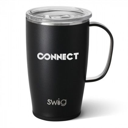 Black Promotional Swig Life Travel Tumbler 18 0z