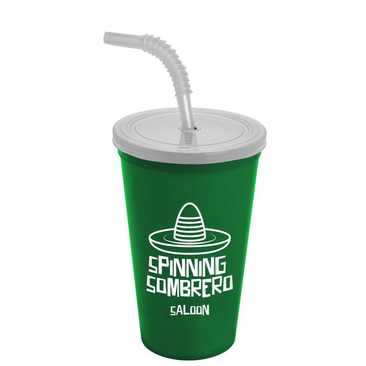 Imprinted Plastic Stadium Drink Cups (22 Oz.)