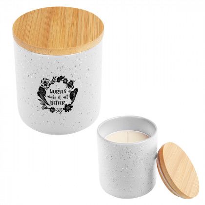 Promotional Campfire Candle - White