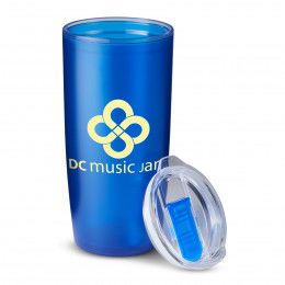 Promo 22 oz Frosted Tumbler -Translucent Blue