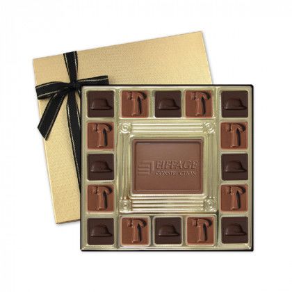 `17 Piece Chocolate Gift Box Promotional | Promo Chocolate Gift Box - Gold 