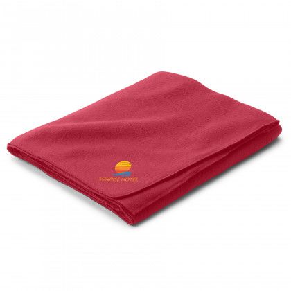 Promotional Budget Fleece Blanket - Red