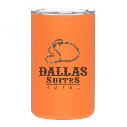 Matte Orange Custom Apollo Insulating Can Cooler