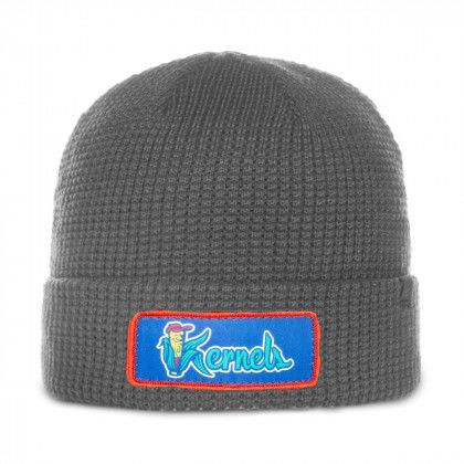 Custom Charcoal Waffle Stitch Knit Watch Cap Beanie