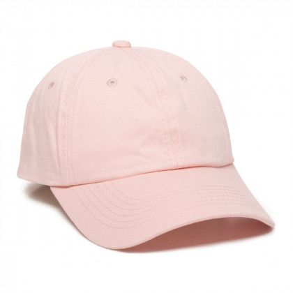 Pink Cotton Twill Low Crown Embroidered Cap