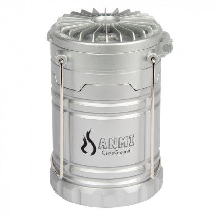 Imprinted COB Pop-Up Lantern with Fan - Silver