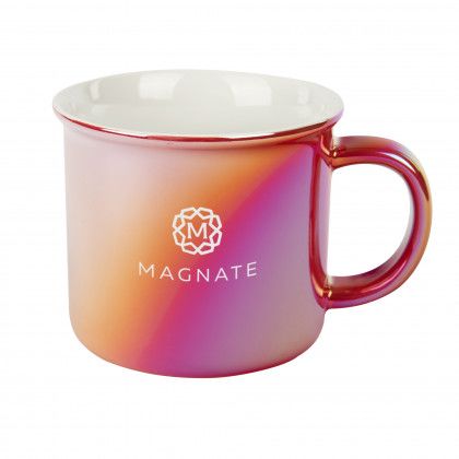 Logo Imprinted Pearlescent Campfire Mug - Pearlescent Red