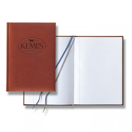 Italian Made Debossed Castelli Medium Tucson Burnt Orange Notebook