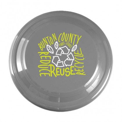 Customized Recycled Plastic Flyer 9 inch- Eco Gray