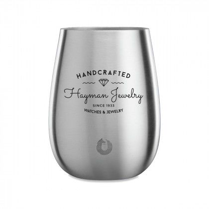 Printed Snowfox 13 oz Stemless Wine Tumbler - Stainless Steel