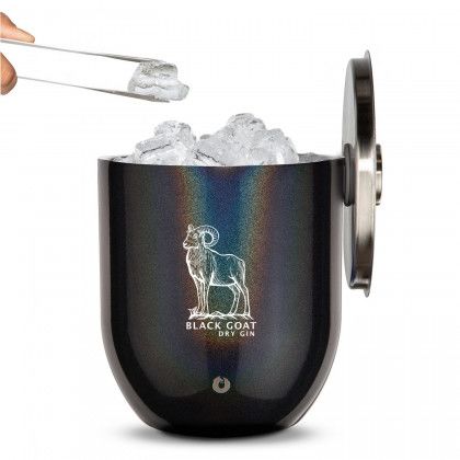 Printed Logo Snowfox Ice Bucket - Shimmer black