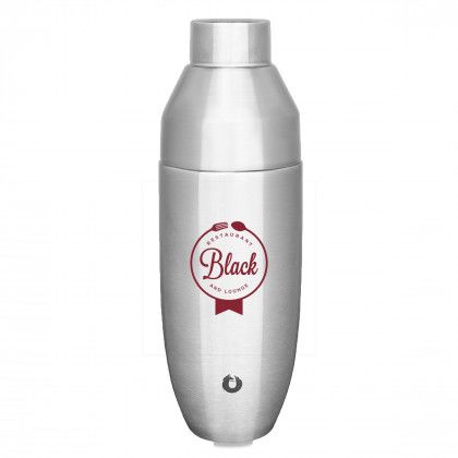 Logo Imprinted Snowfox 24 oz Cocktail Shaker - Stainless stell