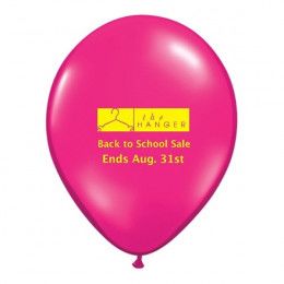 11" Qualatex Fashion Color Round Balloons with Company Logo