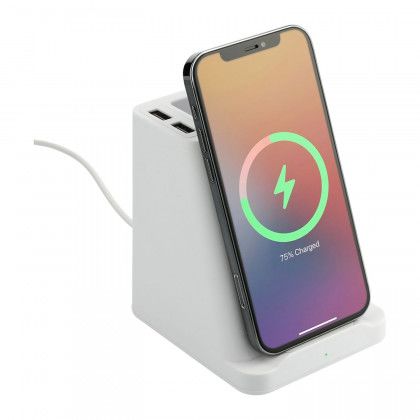 Printed Wireless Charging Pen Holder - Phone stand and wireless charging pad