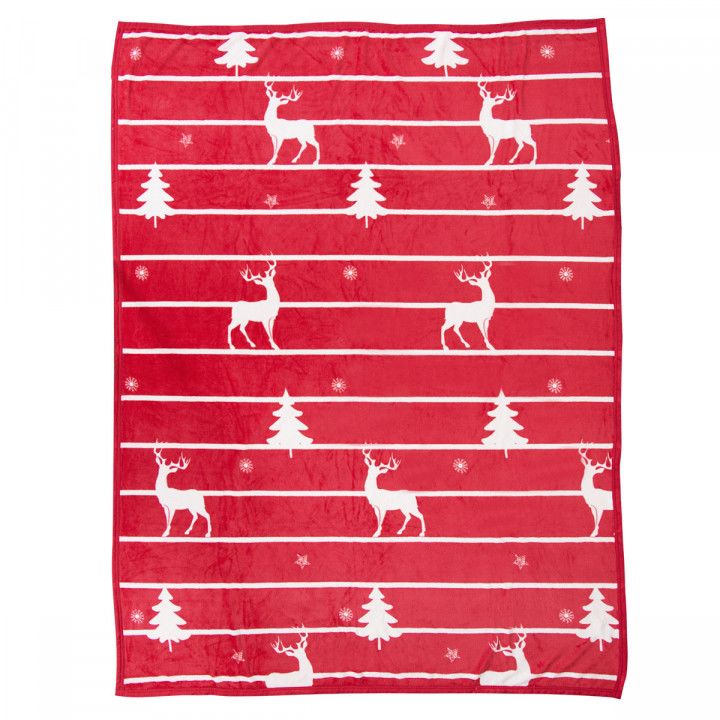 Custom Embroidered Holiday Flannel Blanket