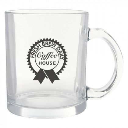 Clear 12 oz Custom Tucson Glass Mug