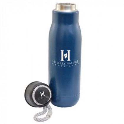 Imprinted 16 oz Matte Vacuum Tumbler Matte Navy