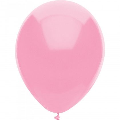 AdRite 9" Basic Color Economy Custom Imprinted Latex Balloons - Pink