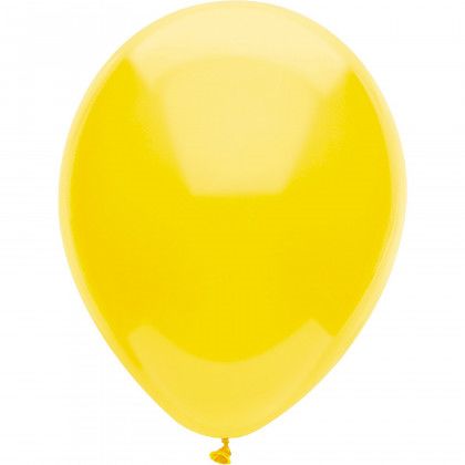 AdRite 9" Basic Color Economy Custom Imprinted Latex Balloons - Yellow