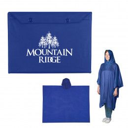 Adult Rain Poncho Custom Logo