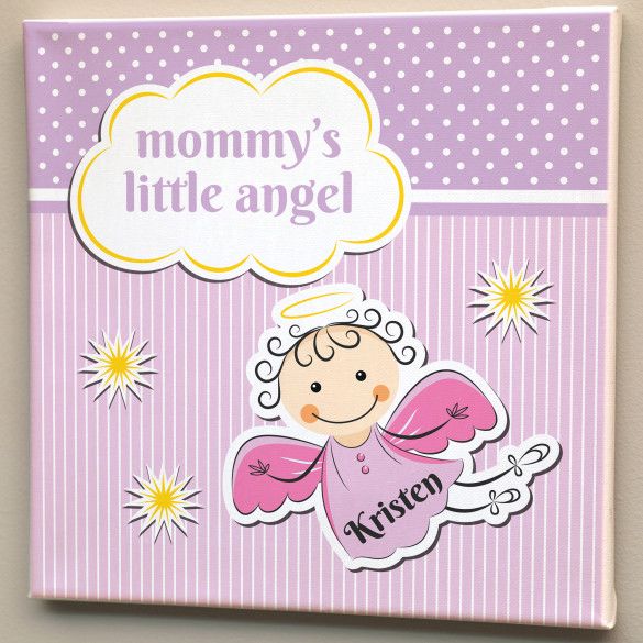 Personalized Mother's Little Angel | Custom Art for Nursery