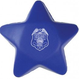 Squeezies Star Shaped Stress Reliever with Logo - Blue