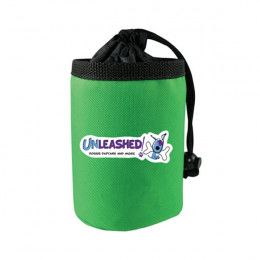 Logo Imprinted Drawstring Dog Treat Bag - Green