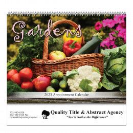 Custom Gardens Spiral Bound Calendar