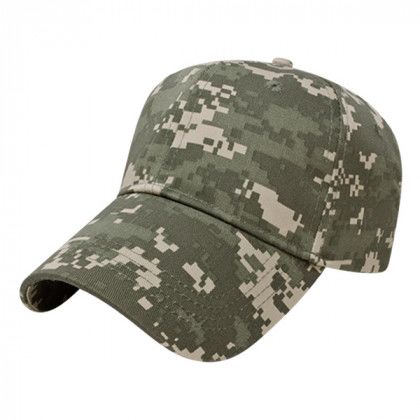 Digital Green Camouflage Cap | Custom Digital Camouflage Caps with Logo