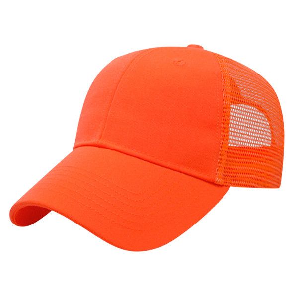 BHA Flat Bill Mesh Back Camo with Orange Patch Cap BHA0014 – Big