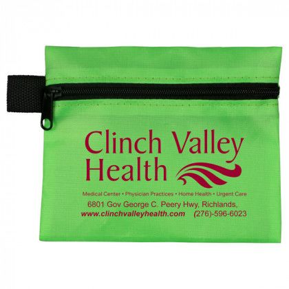 Kit Aid Imprinted Pouch Lime Green