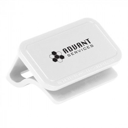 Logo Imprinted Privacy Clip Webcam Cover - White