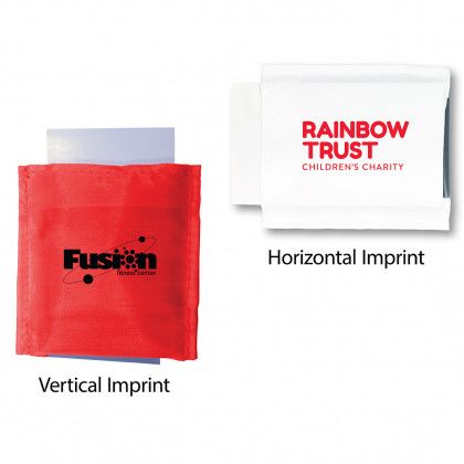 Logo Imprinted Exercise Band with Pouch -  Imprint location