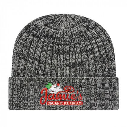 Embroidered Sustainable Cuffed Polylana Knit Cap