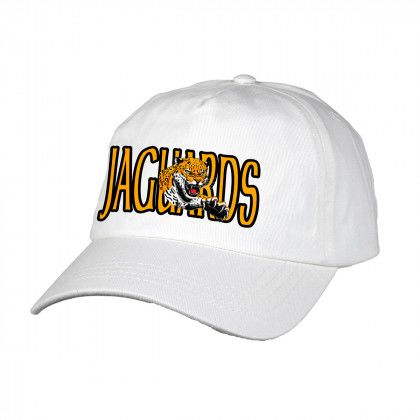 Full Color Campbell Dad Cap with Slide Buckle - White