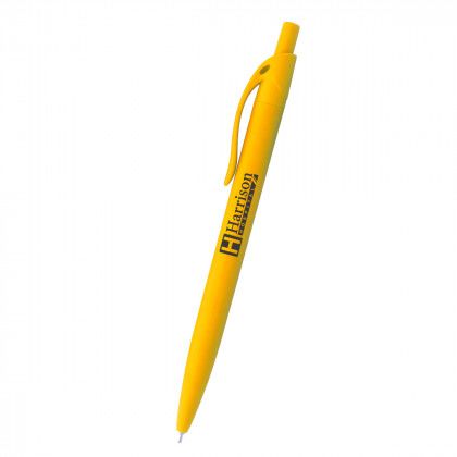 Promo Sleek Write Rubberized Pen - Yellow