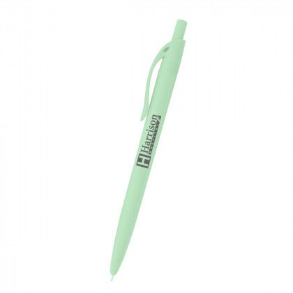 Promo Sleek Write Rubberized Pen - Mint Green