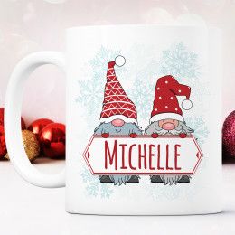 Christmas Gnomes Personalized Coffee Mug