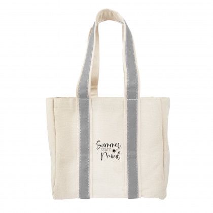 Promo Quatre Wine Bottle Tote Bag - Natural/Gray Promo Quatre Wine Bottle Tote Bag - Natural/Gray