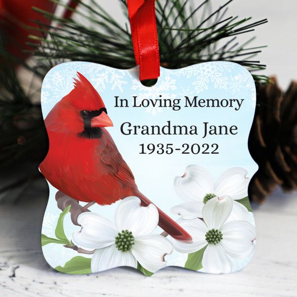 In Loving Memory Cardinal Memorial Ornament