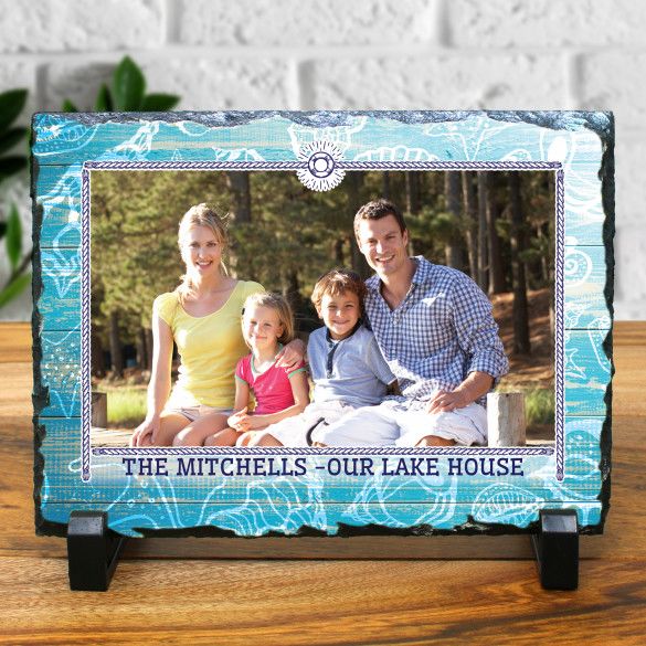 Nautical Design Family Photo Keepsake | Personalized Gift for Seafarers