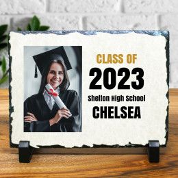 Personalized Photo Slate for Him | Graduation Gift for Her