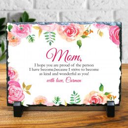 Personalized Mother's Day Gift | Perfect Floral Frame Message to Mom