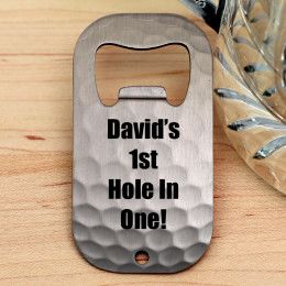 Customized golf bottle opener with initials 