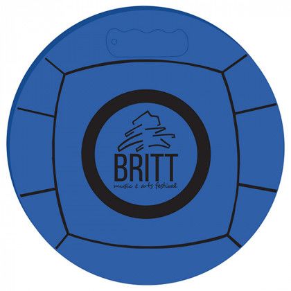 Round Volley Ball Stadium Cushion - 13.5in. Dia. Promotional Custom Imprinted With Logo