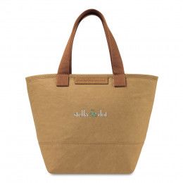 Logo Out of the Woods Mini Shopper Lunch Tote - Sahara