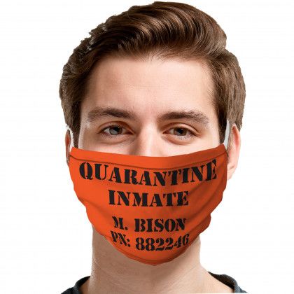 Quarantine Inmate Personalized Face Cover