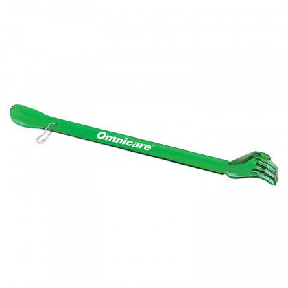 Promotional Back Scratcher Shoehorn - Translucent green