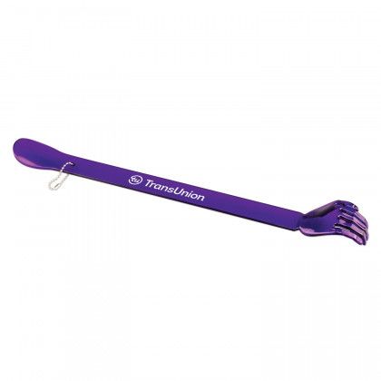 Promotional Back Scratcher Shoehorn - Translucent purple