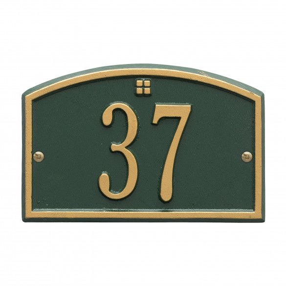 Cape Charles Petite Personalized House Number Plaque